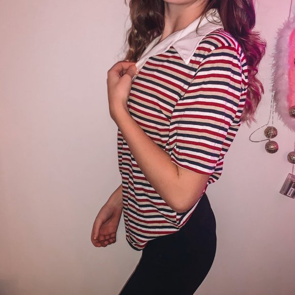 striped vintage vibe top - Picture 2 of 4